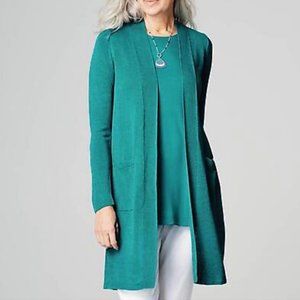 NWT J. Jill linen-blend knit cardigan
